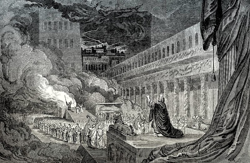 Solomon dedicates the First Temple at Jerusalem, Old Testament, Hebrew Tanakh