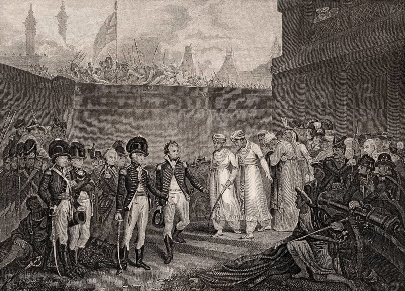 Surrender of two sons of Tipu Sultan, siege of Seringapatam, Third Anglo Mysore War, 1791