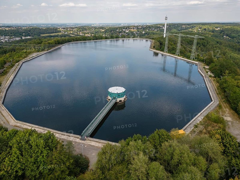 The historic ?Koepchenwerk?, in Herdecke, was one of the first large pumped storage power plants in Germany. The old power plant had an installed capacity of 153 megawatts, it was commissioned in1930 and shut down in 1994. Between 1985 and 1989, the pumped storage power plant ?Herdecke? (153 MW electrical output) was built next to the old plant on the lakeshore. The hydro reservoir capacity is 1.53 million cubic meter