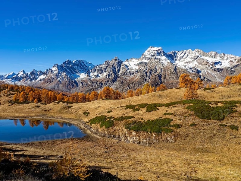 Autumn landscape in Alpe Devero