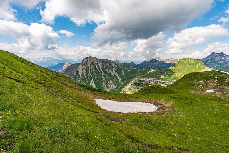 Fantastic hike in the Lechquellen Mountains in Vorarlberg Austria near Lech, Warth, Bludenz