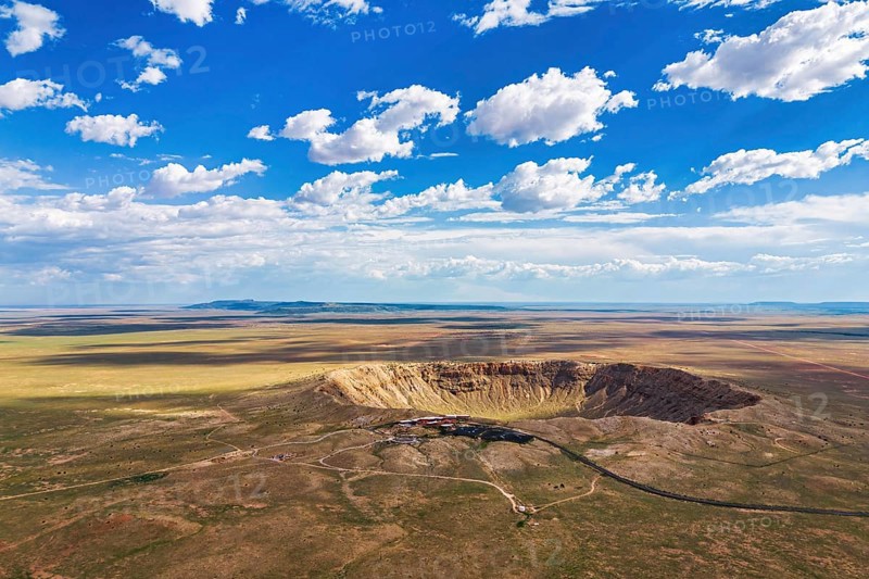Baringer or Meteor Crater Natural Landmark in an aerial view
