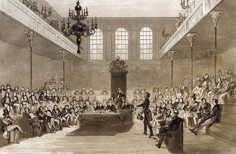 Das Unterhaus, London, England, 19. Jahrhundert