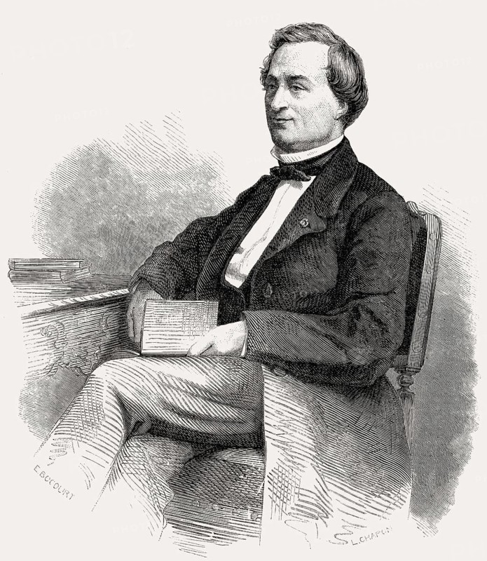 Louis Bernard Bonjean, 1804, 1871, a French jurist, Senator under Napoleon III