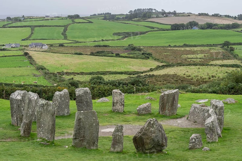 Megalithic Circle of Drombeg, The Altar of the Druid-, Rosscarbery approximately from the year 150 a. c., Ireland, United Kingdom, Europe