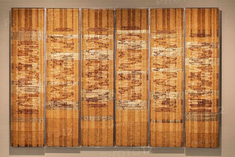 Anni Albers, Haiku, Ark Pannels for Congregation B´Nai Israel, 1961, cotton, hemp and metallic thread, Bauhaus