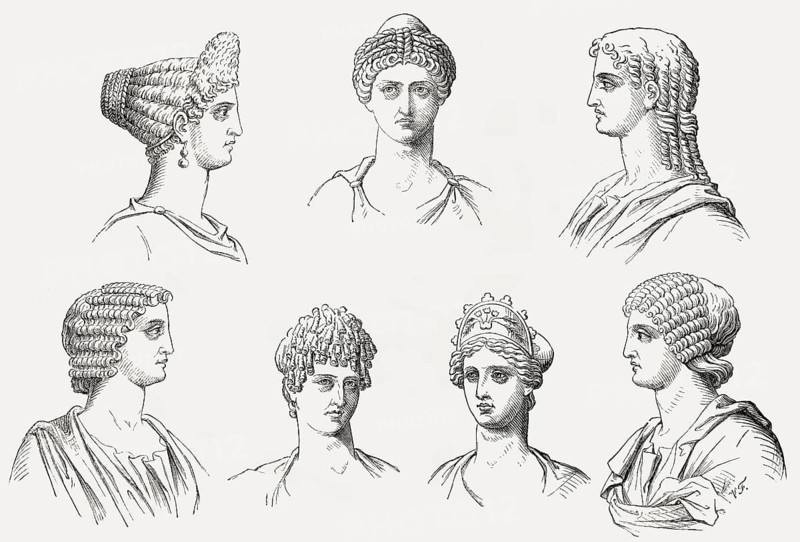 Traditional hairstyles in ancient Rome