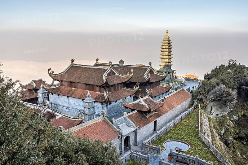 The Kim Son Bao Thang temple on the summit of Fansipan, the highest mountain in Vietnam