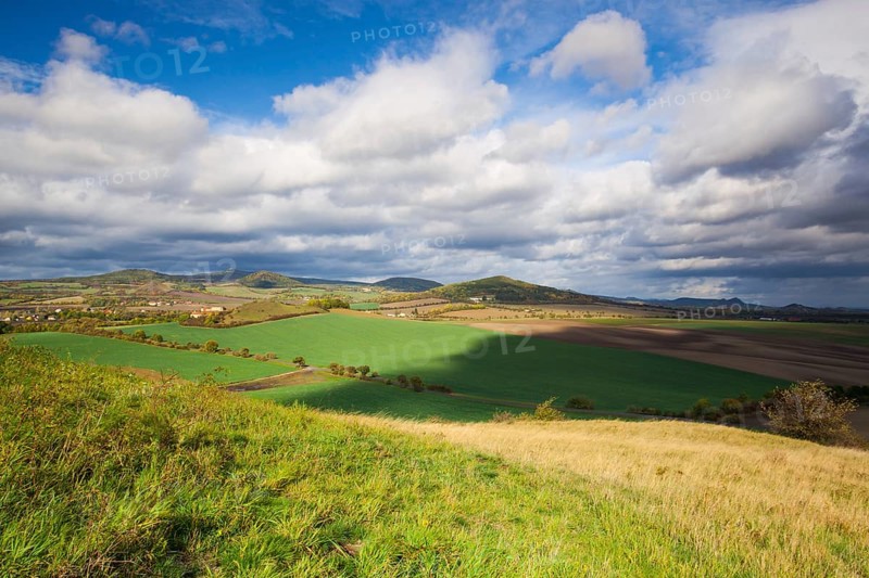 Autumn scenery in Central Bohemian Highlands, Czech Republic, Europe