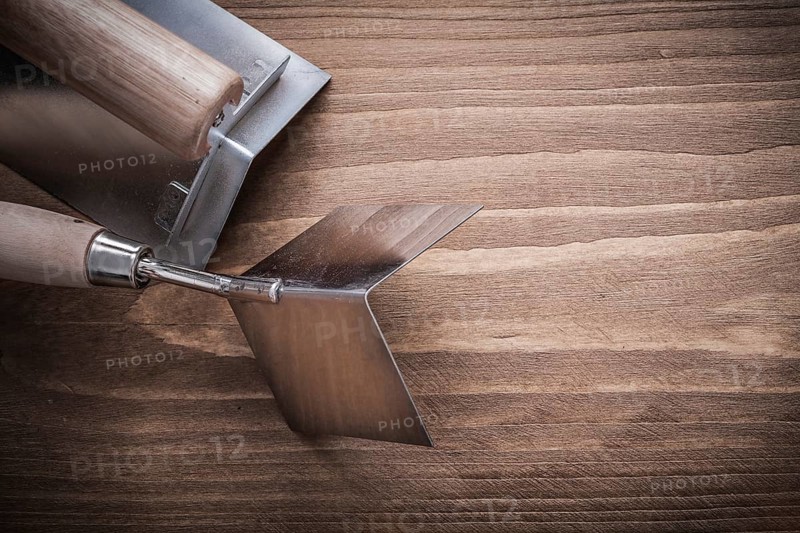 Two hand angle formers with wood handles