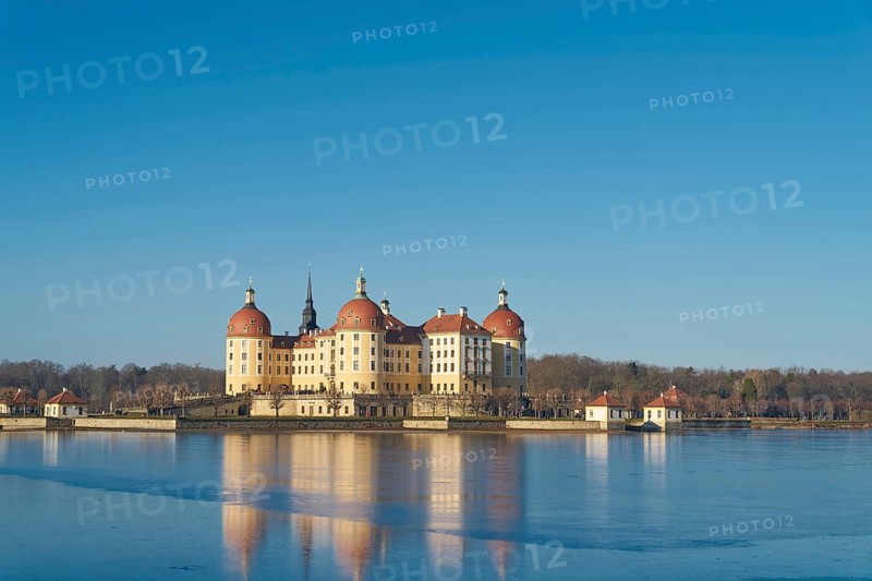 The baroque Moritzburg Castle
