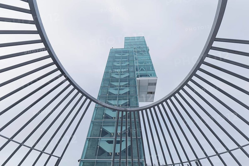 Architecture, new modern observation tower in the Old Port, Montreal, Province of Quebec, Canada, North America