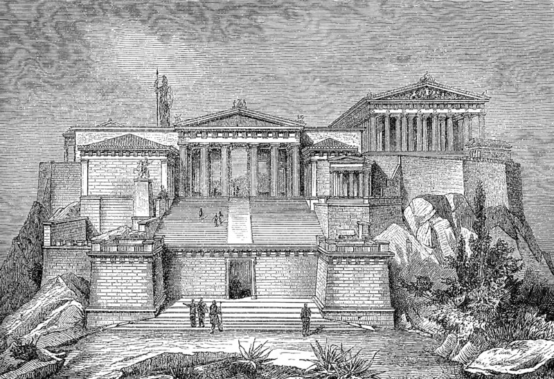 Acropolis, Reconstruction, Athens, Greece, Europe, Rekonstruktion der Akropolis, Athen, Griechenland, Europe