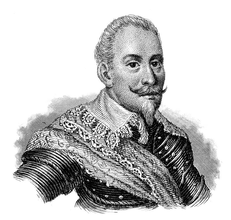 Portrait of Gustav II Adolf, 1594-1632, King of Sweden from the Vasa dynasty, Portrait von Gustav II. Adolf, 1594 - 1632, König von Schweden aus der Herrscherfamilie der Wasa