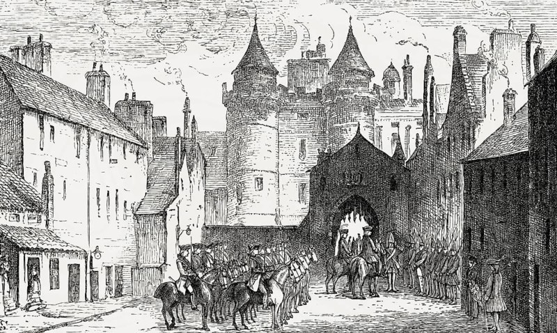 The Palace Gate, Palace of Holyroodhouse, Edinburgh, Scotland, 18th century