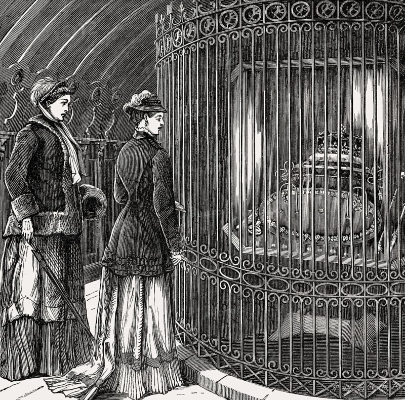 The crown-room of Edinburgh castle, Scotland, 19th century