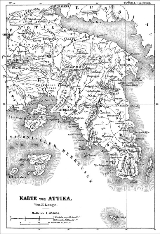 Attica, Attic peninsula, historical region, ancient Greece