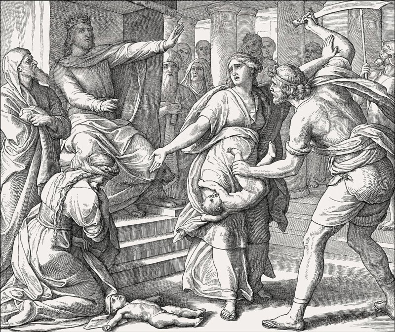 The Judgment of Solomon, Old Testament, by Julius Schnorr von Carolsfeld