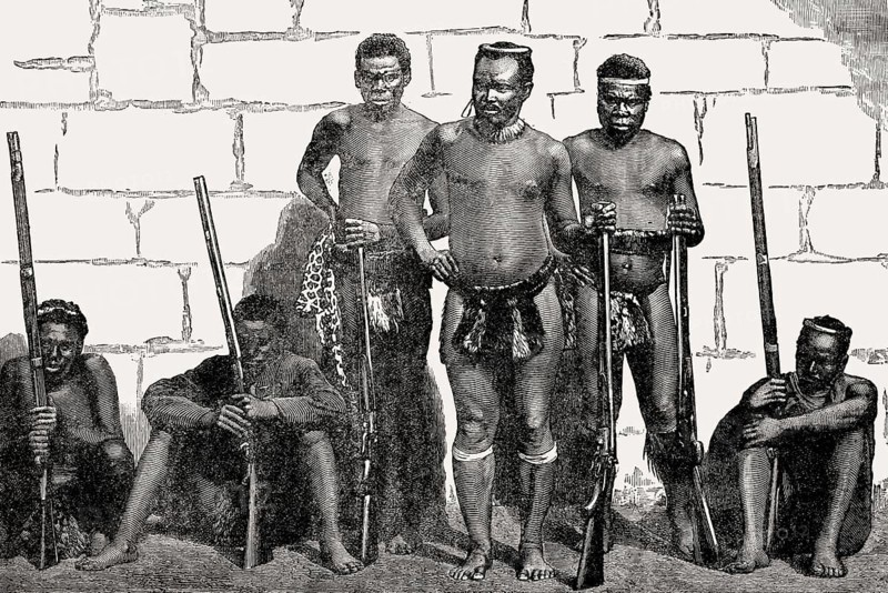Dabulamanzi kaMpande, 1839 –1886, a Zulu commander in the Anglo-Zulu War, From British Battles on Land and Sea, by James Grant