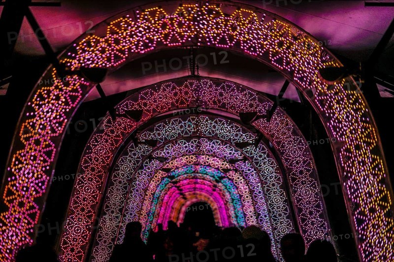 Light of the tunnel (Christmas illuminations). Shooting Location: Tokyo metropolitan area