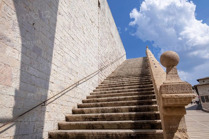 An image of a stairway to heaven Assisi in Italy