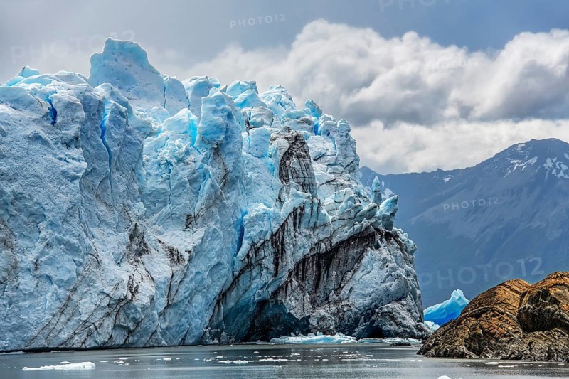 Perito Moreno Glacier, glacier tongue, glacier break, Los Glaciares National Park, Santa Cruz, Patagonia, Argentina, South America