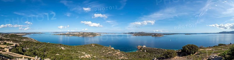 A view of La Maddalena island from Capo D'Orso