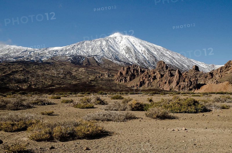 Desert Landscape in Volcan Teide National Park, Tenerife, Canary Island, Spain, Europe
