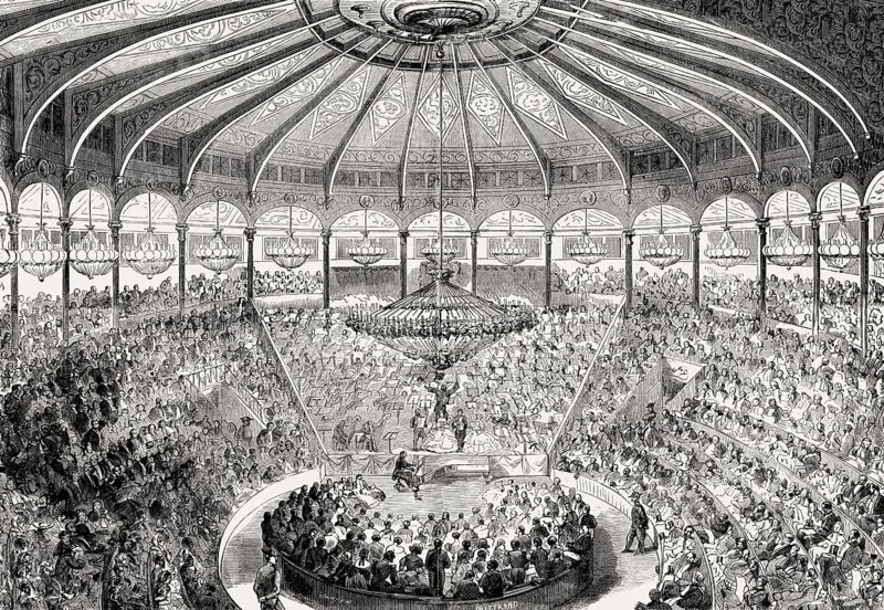 Elijah, oratorio by Felix Mendelssohn, Cirque d'Été, former Parisian theatre, Paris, France, 1857, Europe