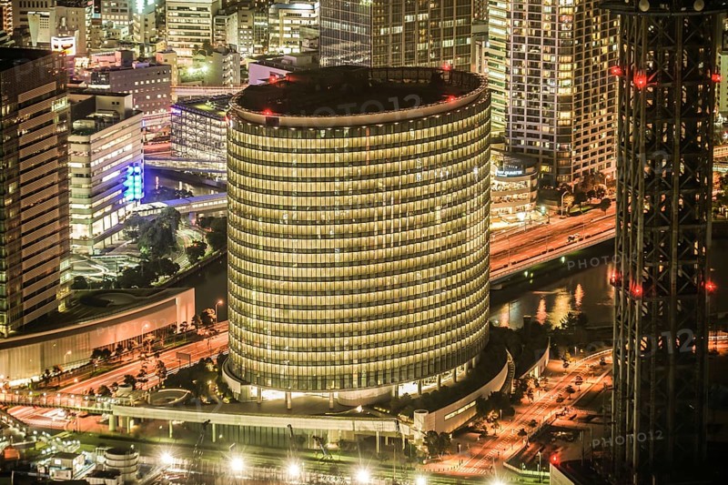 Night view seen from the Landmark Tower (Fuji Xerox). Shooting Location: Yokohama-city kanagawa prefecture