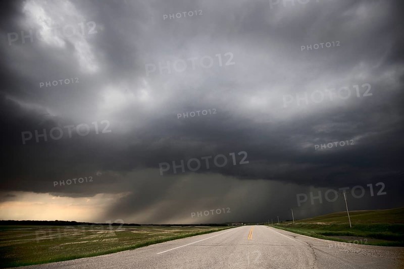 Prairie Storm Clouds Canada Saskatchewan Summer Warnings