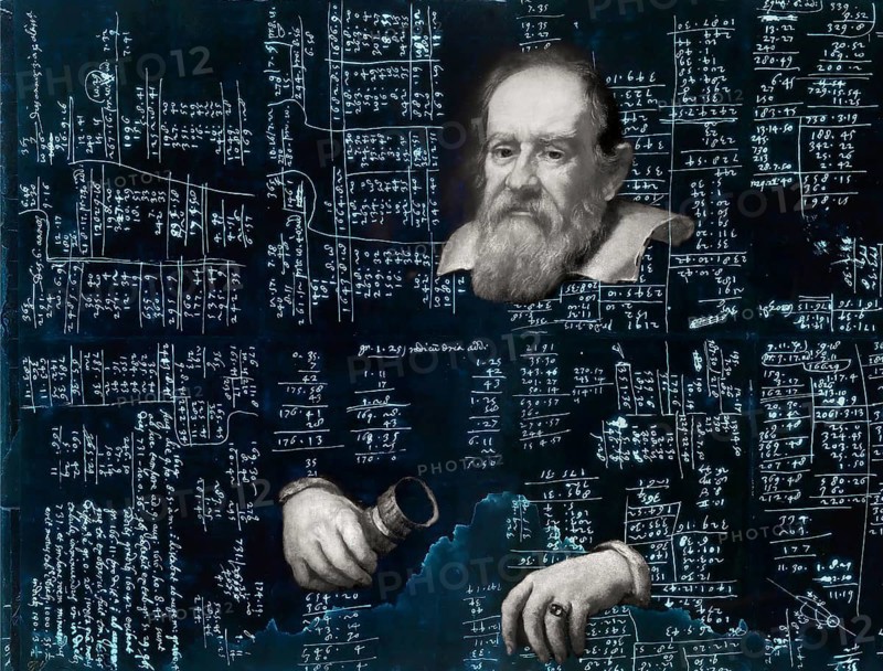 Galileo Galilei, 1564, 1642, Italian astronomer, handwritten scientific notes