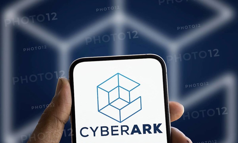 Cyberark logo is displayed on smartphone. CyberArk Software Ltd. is an Israeli publicly traded information security company