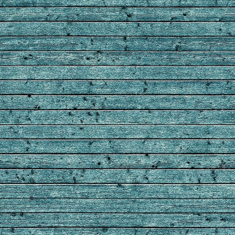 Turquoise painted wooden planks showing knots and grain creating a rustic texture background, ideal for design projects.Belarus