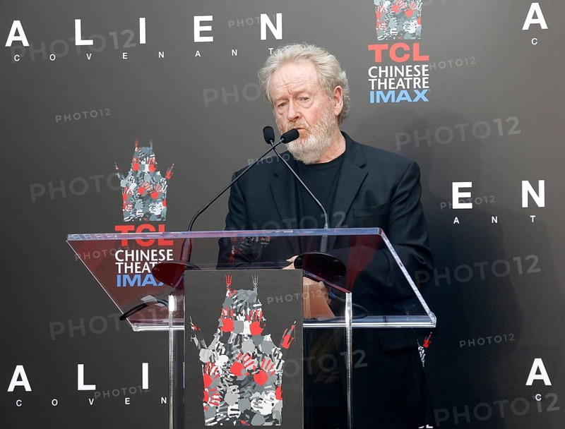 Sir Ridley Scott Hand And Footprint Ceremony held at the TCL Chinese Theatre IMAX in Hollywood, USA on May 17, 2017