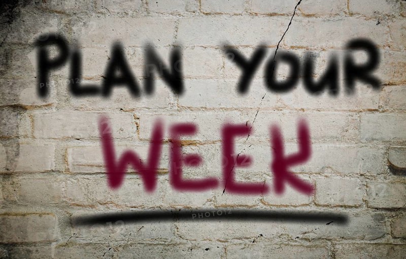 Plan Your Week Concept