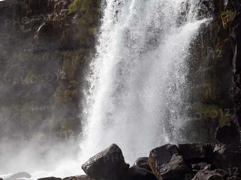 Oxararfoss, Thingvellir National Park, Iceland, Europe
