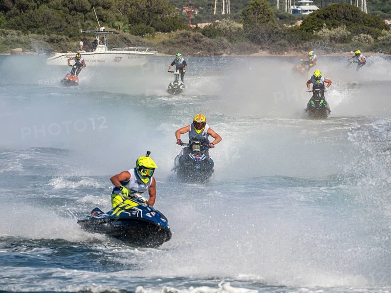 Olbia, Italy - September 16 - 20192 Aquabike world Championship gran prix of Italy