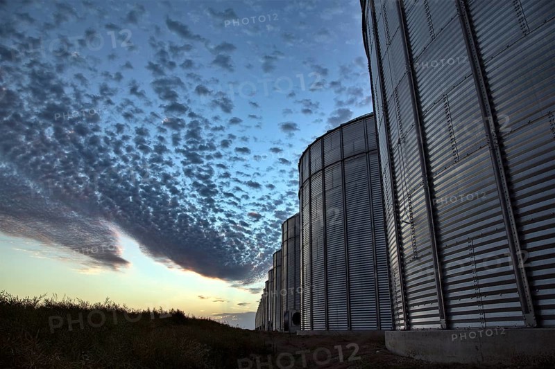 Grain Elevator Saskatchewan blue sky storage Canada