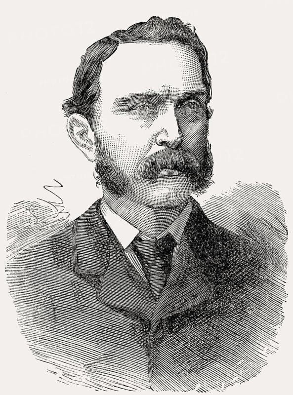 Colonel Galbraith, 66th Regiment, killed at the Battle of Maiwand on 27th July 1880, Second Afghan War, From British Battles on Land and Sea, by James Grant