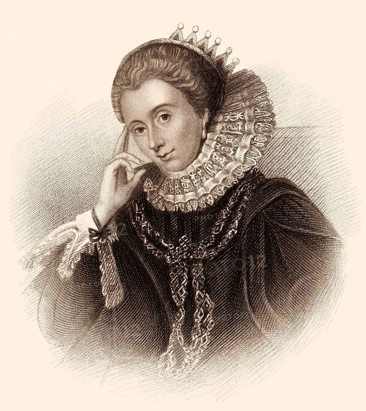 Lucy Russell, Gräfin von Bedford, geborene Harington, 1580-1627, eine bedeutende aristokratische Mäzenin der Künste und Literatur in der elisabethanischen und jakobinischen Epoche