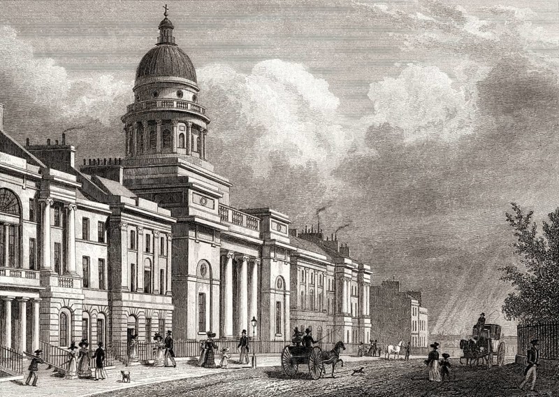 St George's Church, and West Side of Charlotte Square, Edinburgh, Scotland, 19th century, from Modern Athens by Th. H. Shepherd