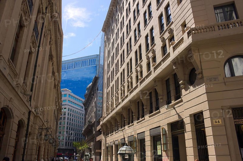 streets in the city center, Santiago de Chile, Chile, South America