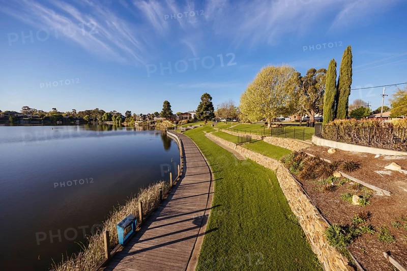 NAGAMBIE, AUSTRALIA, SEPTEMBER 25 2023: Late spring afternoon views of Nagambie township in Goulburn Valley, Victoria, Australia, Oceania