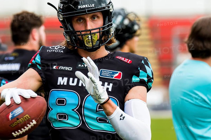 European League of Football, ELF/ Game: Prague Lions at Munich Ravens on 09. June. 2024, in the uhlsport PARK, Unterhaching, Germany, Europe