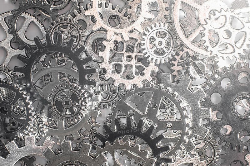 Metal gears and cogwheels Background