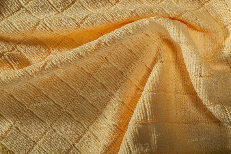 New kitchen orange washcloth top view