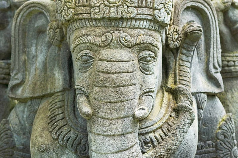 Buddha elephant in the park