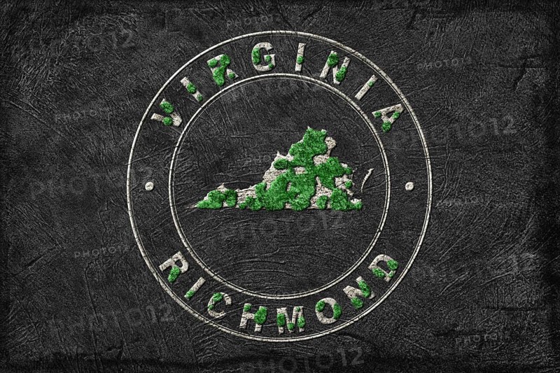 Map of Virginia Reforestation Green Agenda, Climate Message