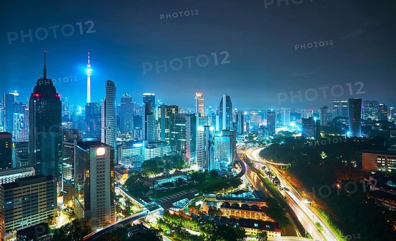 Beautiful city skyline view, Kuala lumpur, Malaysia, Asia